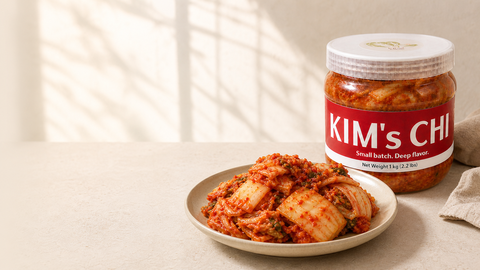 Kim's Chi signature napa cabbage kimchi